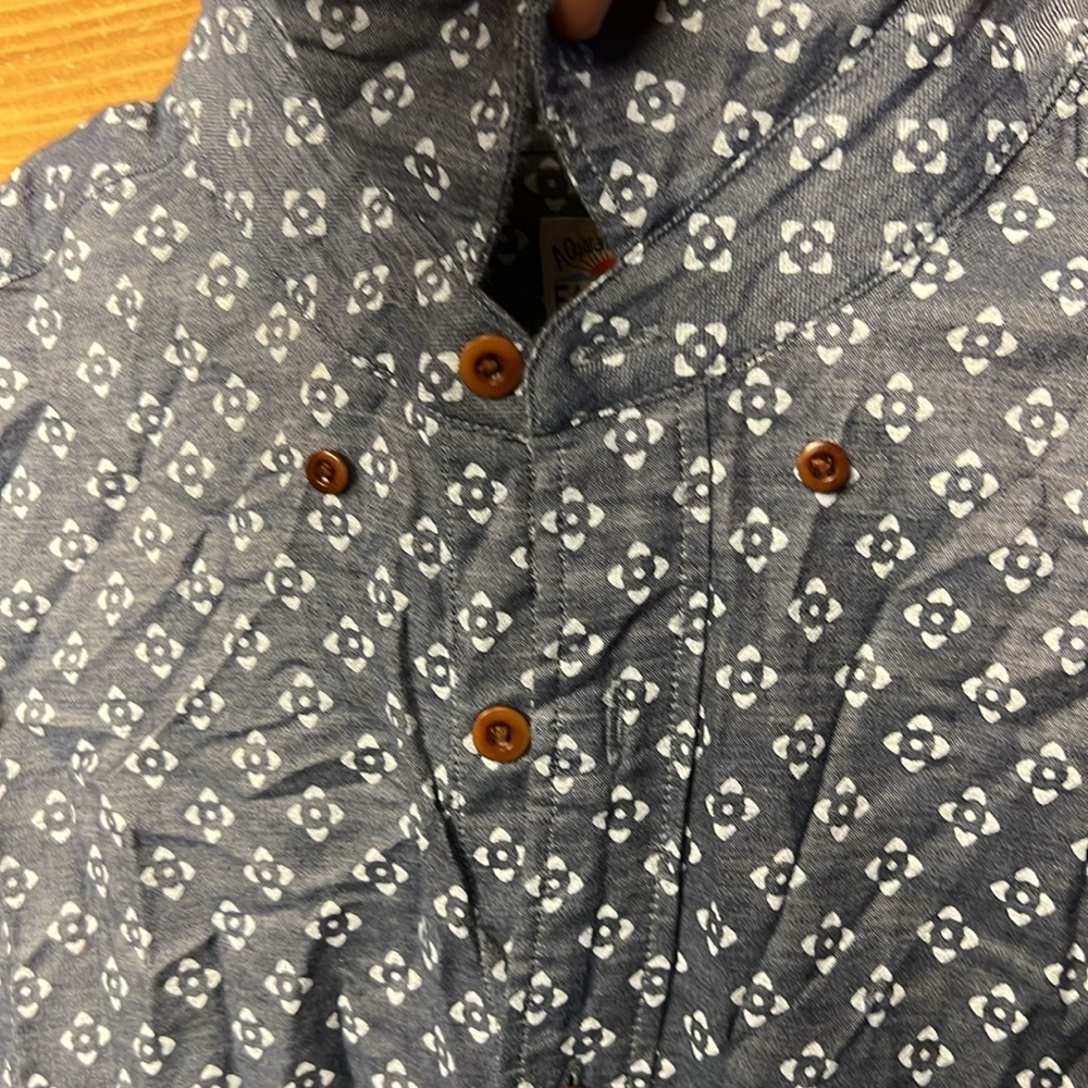 Faherty‎ Men's Gray Patterned Button up Geometric… - image 8